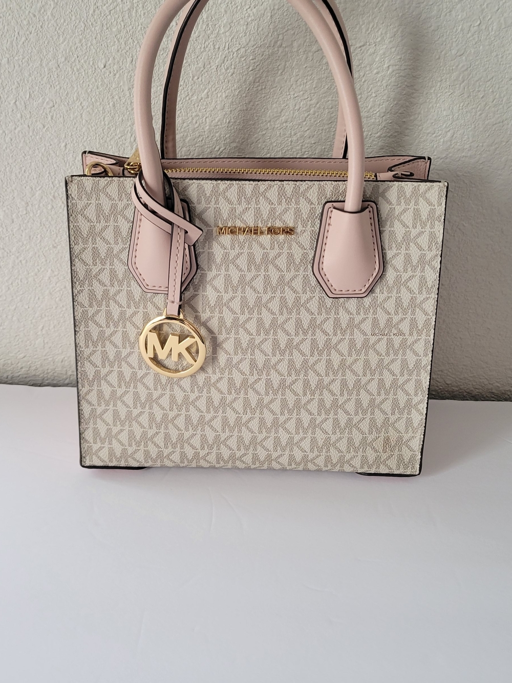 Michael Kors Pink and Vanilla Signature Tote